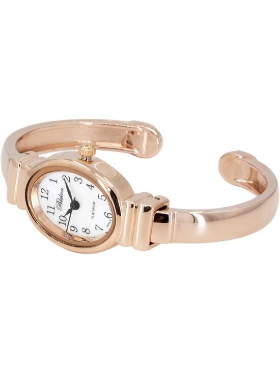 Women\'s Rose Gold Analog Quartz Pearl Dial Sophisticated Cuff Bracelet Watch main image 7